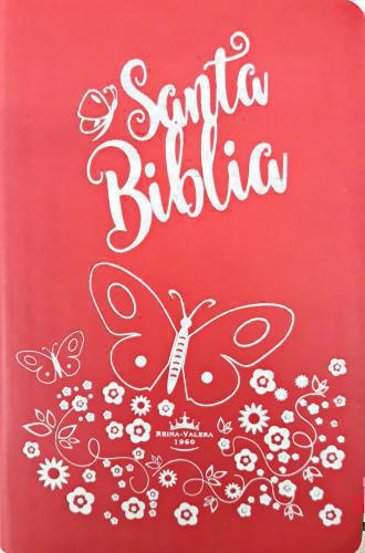 Biblia RVR1960 Tama?o Manual, Letra Grande Con Indice, Canto Rosa, Color Fuscia