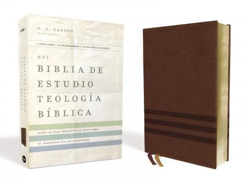 Nueva Versional (NVI) Biblia de Estudio Teologia Biblica, Imitacion piel