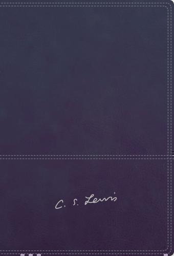 Biblia RVR77 Reflexiones de C. S Lewis, Imitación piel, color azul, canto plata