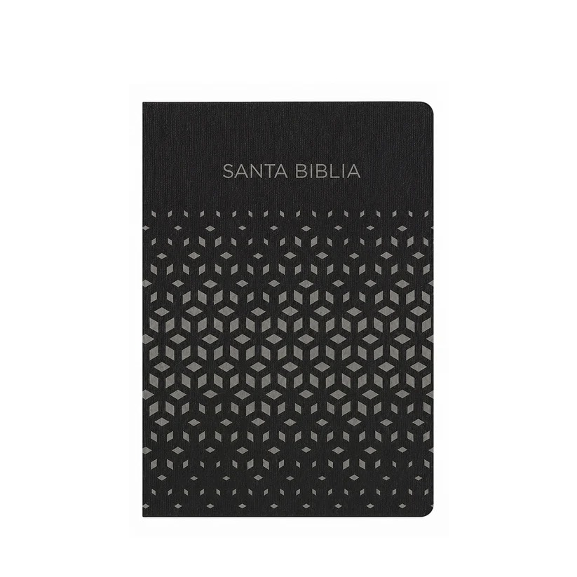 Biblia RVR1960 Regalos y Premios Imitacion Piel Negro Plateado