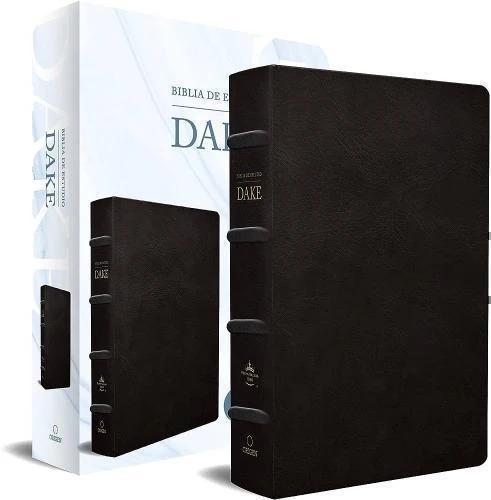 Biblia RVR1960, Estudio Dake, Imitacion Piel, Color Negro