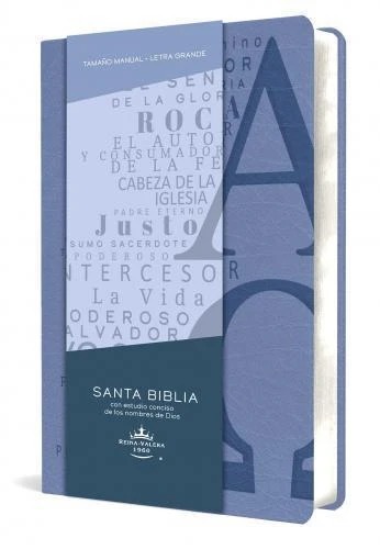 Biblias RVR1960 Con Estudio de los Nombres de Dios, Tama?o Manual Imitacion Piel