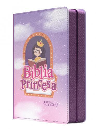 Biblia RVR 1960 Tama?o Compacta, Imitacin Piel, Dise?o Princesa Con Cierre