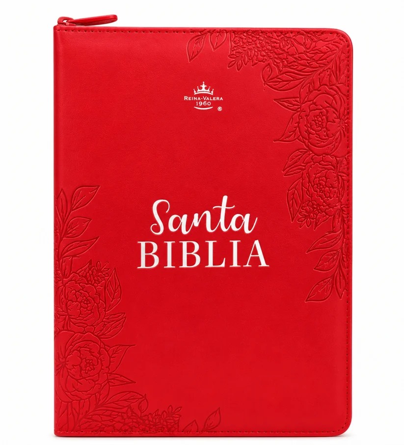 Biblia RVR1960, Imitacion Piel, Tamaño Compacta Con Cierre e Indice